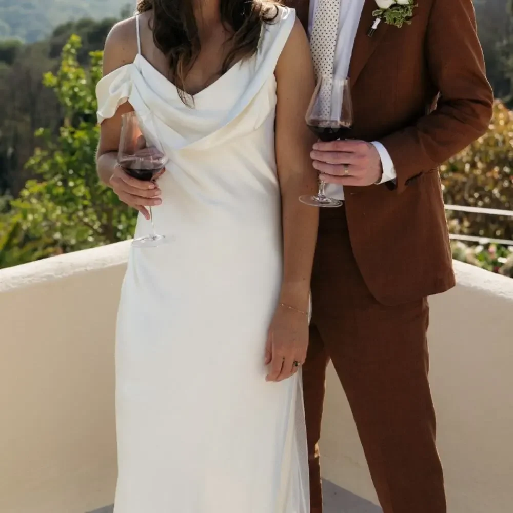 Reformation Ronda Ivory Silk One-Shoulder Maxi Dress 4 - Picture 3 of 8